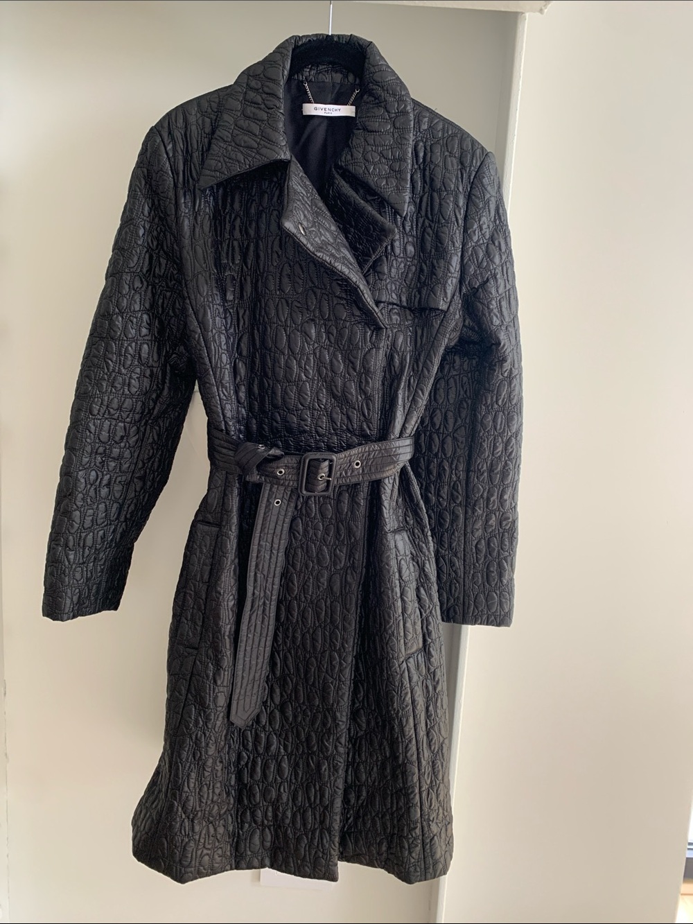 Givenchy Quilted Black Trench coat